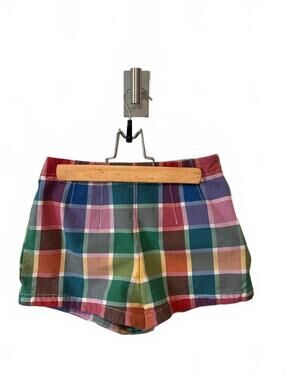 ANTHROPOLOGIE | Maeve Multicolor Plaid Shorts Colorful Check Size 0 NWOT